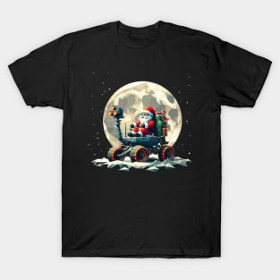 Christmas Santa at Moon T-Shirt